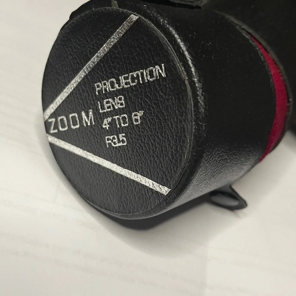 Camera lens- in Black/Red velvet Case - 4”-6” zoom lens. F3.5.made in Japan